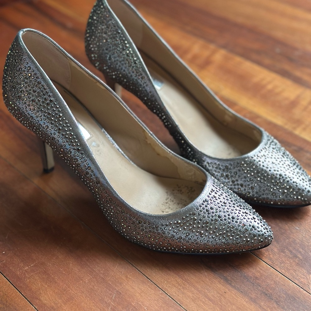 INC Zitah Silver Women's Heels